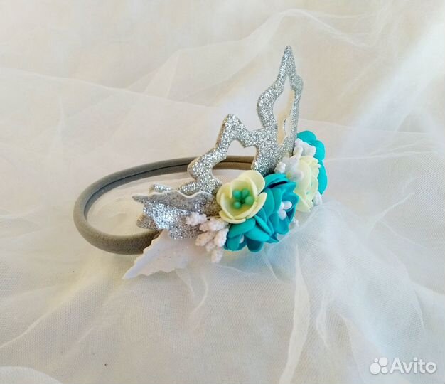 Диадема-корона на повязке (Ручная работа)