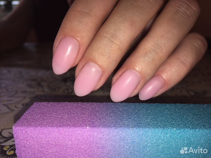 Модель нюд, френч. Маникюр на дому