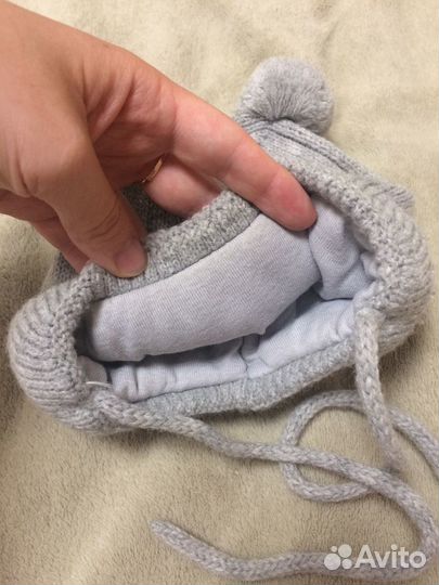 Зимняя Детская шапочка 38-40 р-р