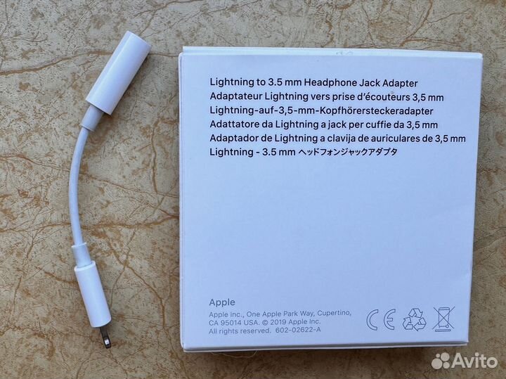 Переходник для Apple Lightning to 3.5mm