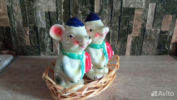 Солонка и перечница керамика