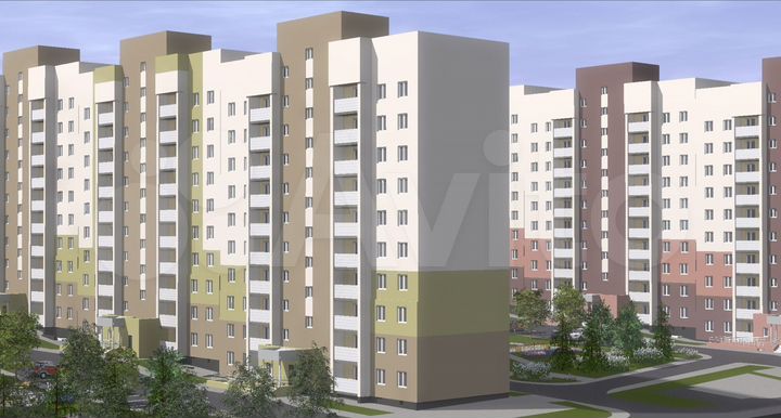 2-к. квартира, 54,1 м², 8/10 эт.