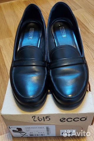 Лоферы Ecco чёрные натуральная кожа