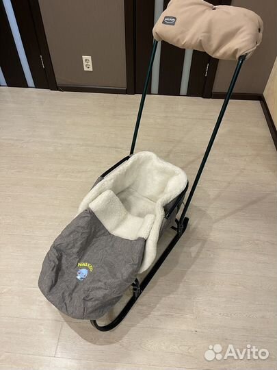 Санки с выдвижными колесами Тимка 6