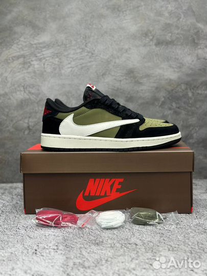 Кроссовки nike air jordan 1 travis scott