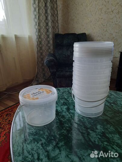 Пустые баночки,из под меда