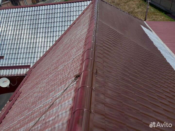 Чистка и покраска крыш плитки брусчатки фасада