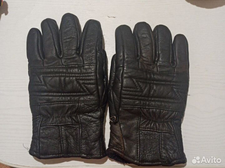 Мужские кожаные перчатки 8-8,5