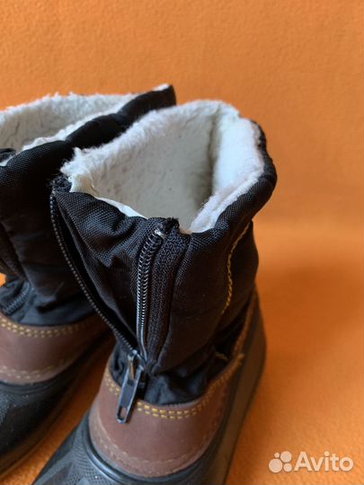 Сноубутсы на мальчики на искусственном меху