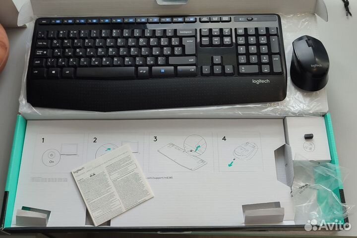 Клавиатура и мышь Logitech Comfort MK345