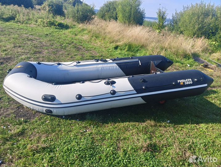 Надувная лодка пвх бу с мотором