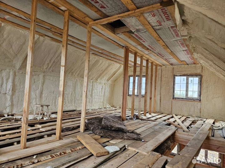 Утепление мансарды пенополиуретаном (ппу)