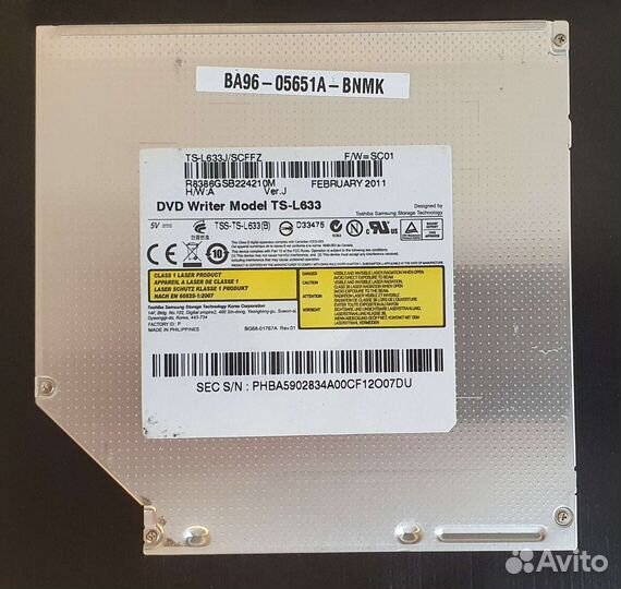 DVD RW CD RW Drive внутренний привод для ноутбука