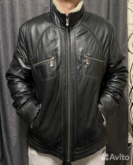 Кожаная куртка мужская
