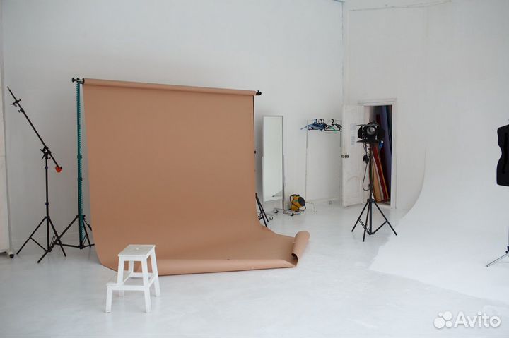 Бежевый бумажный фон 2,7м х 10м 25 Grifon фотофон