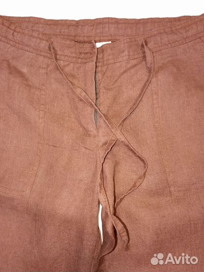 Брюки женские 46р чистый лён