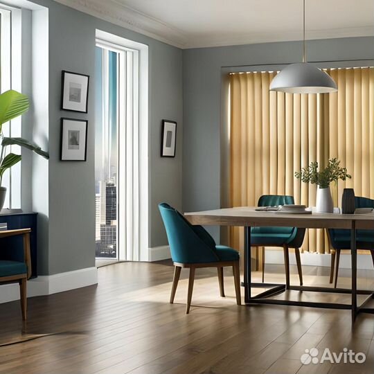 Вертикальные жалюзи желтые