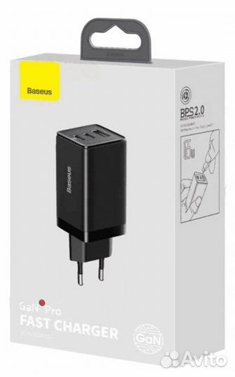 Сетевое зар. устр. Baseus 1USB+2C 65W