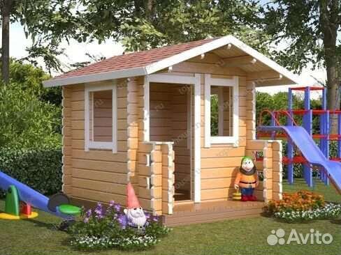 Детский игровой домик из дерева