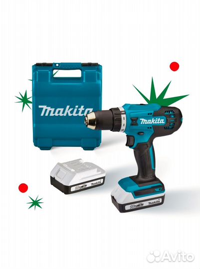 Аккумуляторный шуруповерт Makita DF488D004 18V