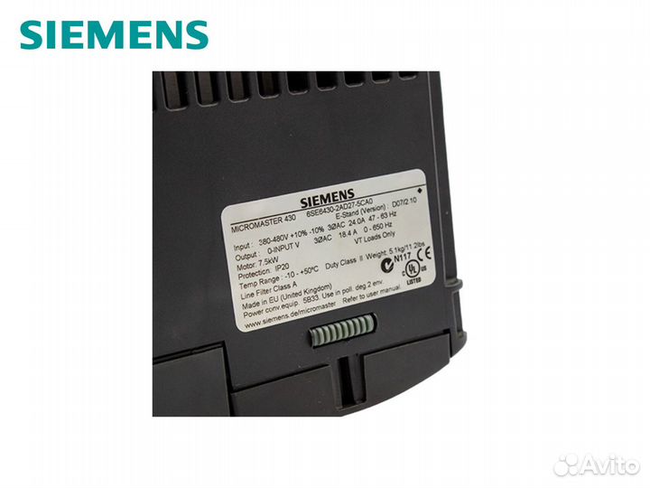 Преобразователь частоты Siemens 6SE6430-2AD27-5CA0