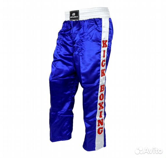 Штаны для кикбоксинга BoyBo синие (L)