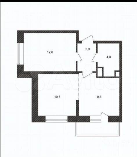 2-к. квартира, 40 м², 7/14 эт.