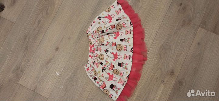 Юбка 104 вельвет/фатин