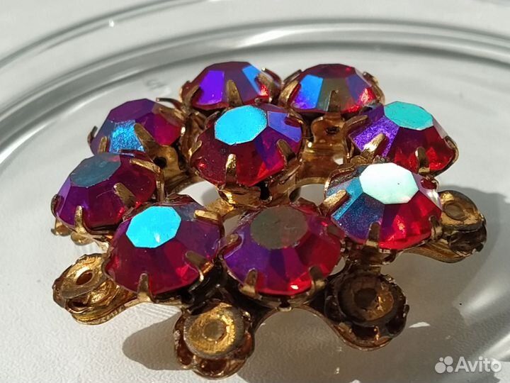 Брошь Чехословакия Аврора Бореалис в реставрацию