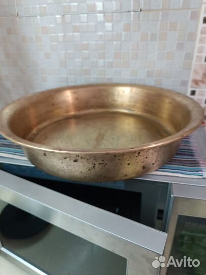 Медный таз для варки варенья