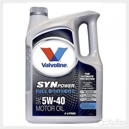 Масло моторное valvoline Synpower 5W-40 5л. Val