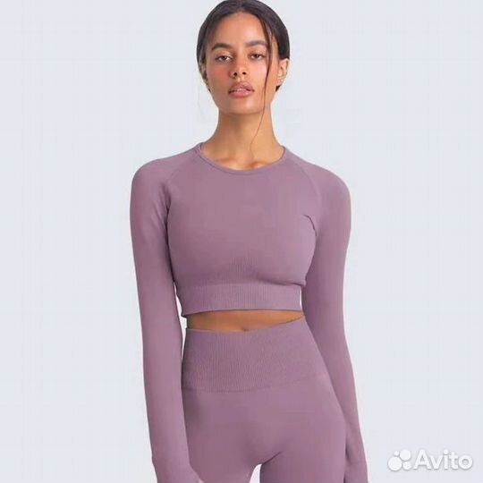 Костюм бесшовный спортивный женский для фитнеса