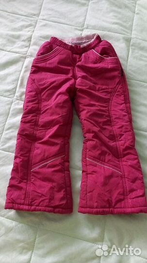 Зимние брюки для девочек 104 110