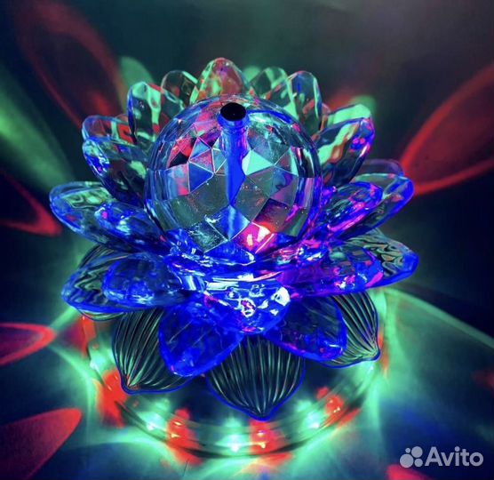 Световая диско-лампа вращающаяся