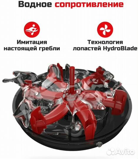 Гребной тренажер водный hyperfit rudersport g300