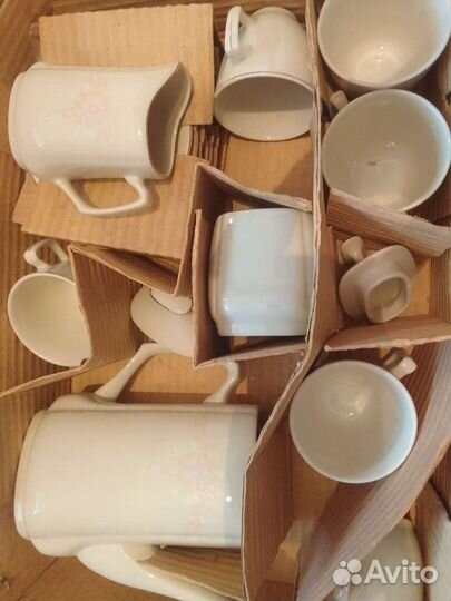 Кофейный сервиз нежной расцветки