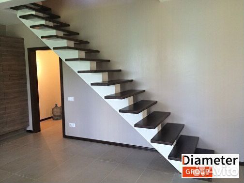 Установка модульной лестницы из сосны