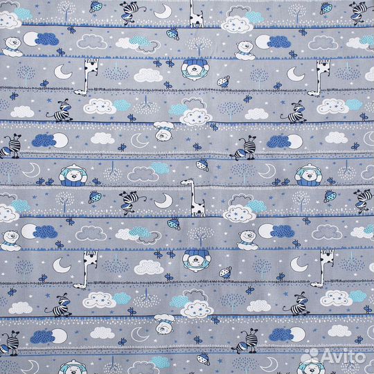 Ситец отрез 95 х 300 см. принт Зебра