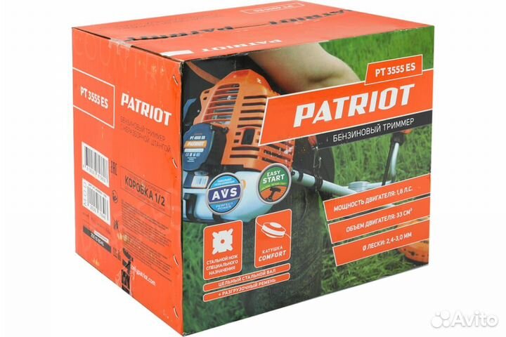 Бензиновый триммер patriot PT 3555ES Country