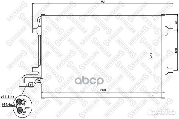 10-45639-SX радиатор кондиционера Volvo C30/S4