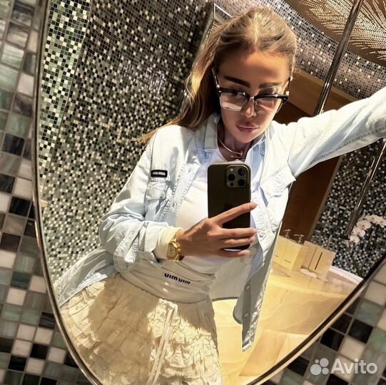 Рубашка джинсовая miu miu