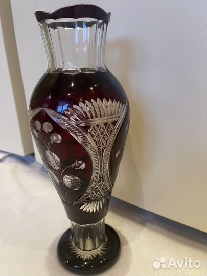 Ваза марганцевое стекло СССР
