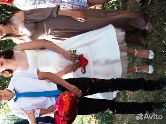 Вечернее белое платье 44 размер