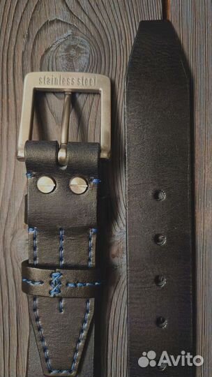 Кожаный ремень ручной работы