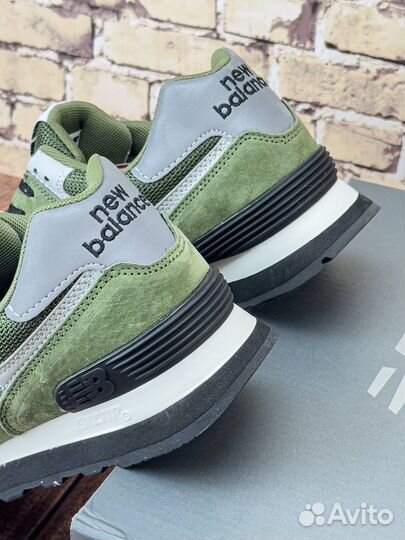 Кроссовки new balance 574 весенние зелёные