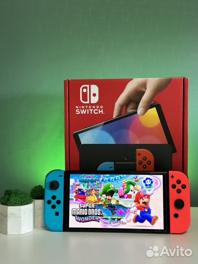 Nintendo Switch Oled Чип+Игры+256gb