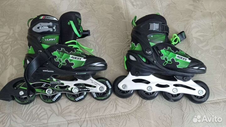 Ролики детские раздвижные roces. Размер 30-35