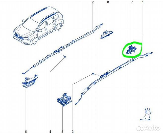 Кронштейн Renault Duster K9KR858D165990 2021