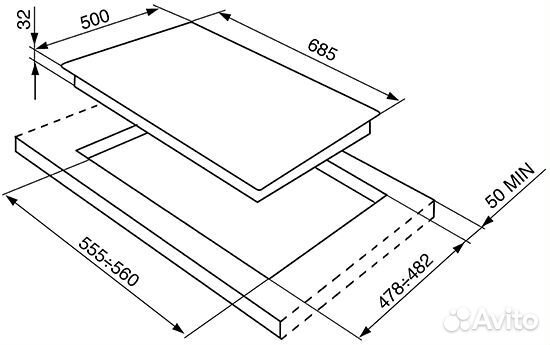 Газовая варочная панель Smeg SRV876ragh