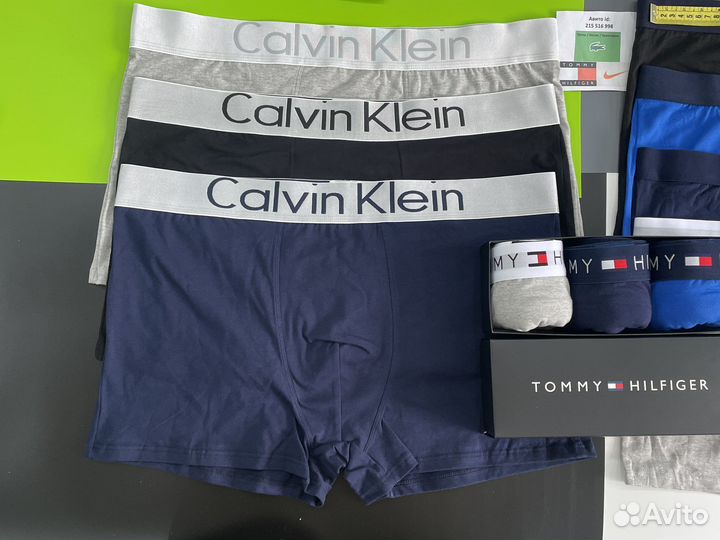 Трусы мужские боксеры calvin klein большие размеры